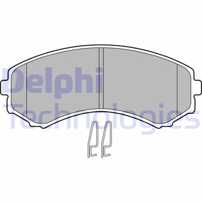 Комплект тормозных колодок, дисковый тормоз DELPHI LP1462 для MITSUBISHI ENDEAVOR