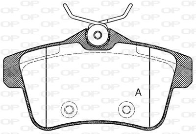Комплект тормозных колодок, дисковый тормоз OPEN PARTS BPA1418.00 для CITROËN DS4