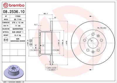 DISC FRANA BREMBO 08253610 1