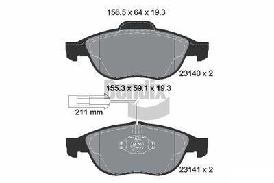 BENDIX Braking BPD1931 Тормозные колодки и сигнализаторы  для LANCIA LYBRA (839_) 1.6 16V (839AXA1A)
