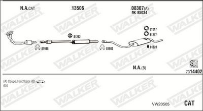 Изпускателна система WALKER VW20505
