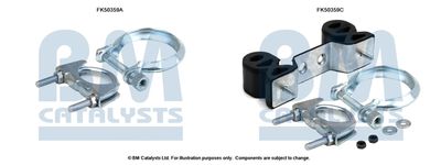 Zestaw montażowy, rura wydechowa BM CATALYSTS FK50359
