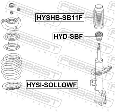 Protective Cap/Bellow, shock absorber HYSHB-SB11F