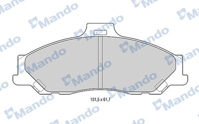 Комплект тормозных колодок, дисковый тормоз MANDO MBF015191 для FORD RANGER