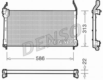 DENSO DCN09014 Радиатор кондиционера  для FIAT BRAVA (Фиат Брава)