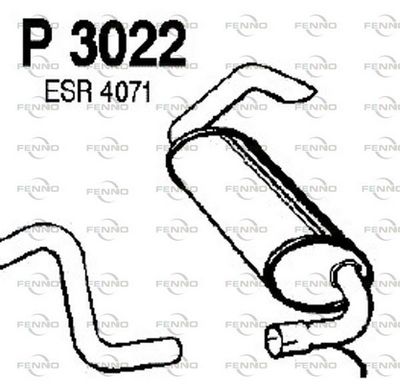 FENNO P3022 Глушитель выхлопных газов  для LAND ROVER FREELANDER (Ленд ровер Фрееландер)