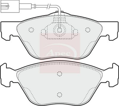 APEC Brake Pad Set, disc brake PAD1396