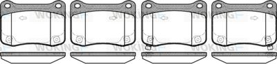 WOKING P12533.02 Тормозные колодки и сигнализаторы  для LEXUS IS II (_E2_) IS F (USE20)