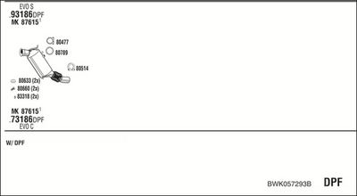 SISTEM DE ESAPAMENT WALKER BWK057293B