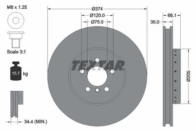 DISC FRANA TEXTAR 92266025