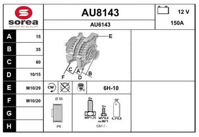 GENERATOR SNRA AU8143