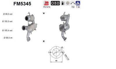 FILTRU FUNINGINE/PARTICULE SIST.DE ESAPAMENT