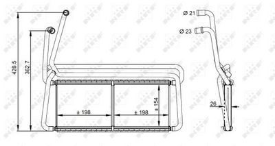 Heat Exchanger, interior heating 54348