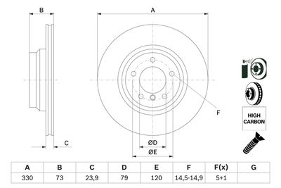 DISC FRANA BOSCH 0986479215 4