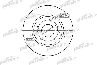 Тормозной диск PATRON PBD4494 для MITSUBISHI OUTLANDER