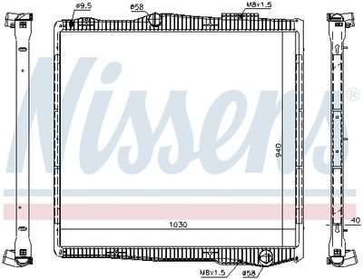 Kylare, motorkylning NISSENS 67290