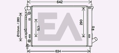 Радиатор, охлаждение двигателя EACLIMA 31R28119 для HYUNDAI ELANTRA