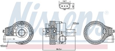 POMPă DE APă RăCIRE MOTOR NISSENS 831091 5