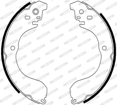 комплект спирачна челюст FERODO FSB4053