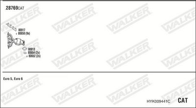 Изпускателна система WALKER HYK009441C