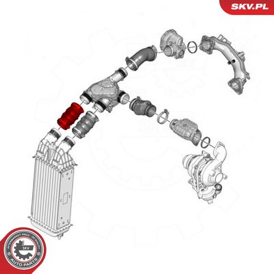Hadička plnícího vzduchu SKV 43SKV242