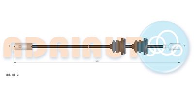 Hastighetsmätaraxel ADRIAUTO 55.1512