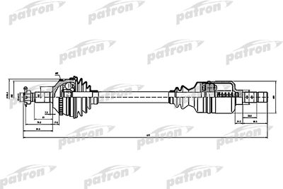 Приводной вал PATRON PDS0144 для PEUGEOT EXPERT