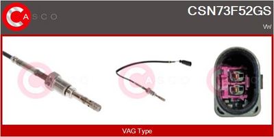 SENZOR TEMPERATURA GAZE EVACUARE