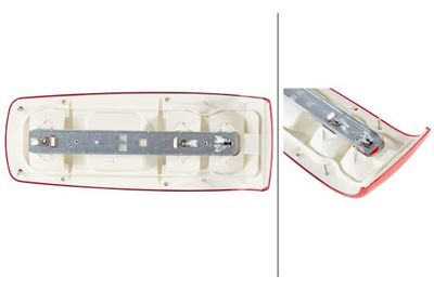 Achterlicht Links CARALUNA I (P21/5W/P21W, 12V, met indicator, anti-fog licht, met stoplicht, parkeerlicht, zijspeling)