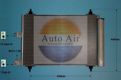 Condenser, air conditioning Auto Air Gloucester 16-9748