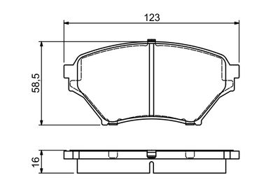 Brake Pad Set, disc brake 0 986 494 225