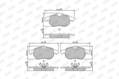 BREMSBELAGSATZ SCHEIBENBREMSE