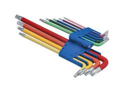 Laser Tools Colour Coded Star Key Set - Ball End 9pc