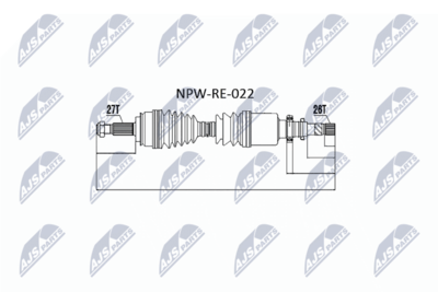 Wał napędowy NTY NPW-RE-022