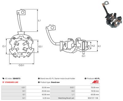 Vorschau Halter, Kohlebürsten Ansicht 2