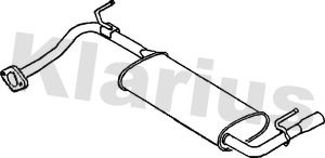 KLARIUS 230588 Глушитель выхлопных газов  для MAZDA 323 F V (BA) 1.5 16V