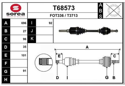 ANTRIEBSWELLE EAI T68573