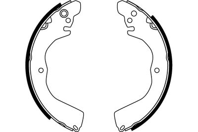 Brake Shoe Set, parking brake GS8762