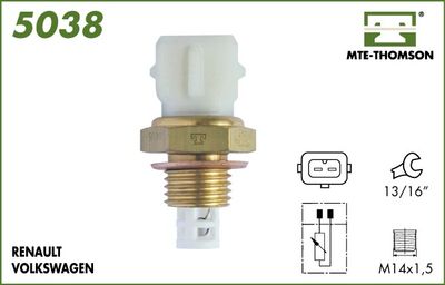 Czujnik, temperatura powietrza dolotowego MTE-THOMSON 5038