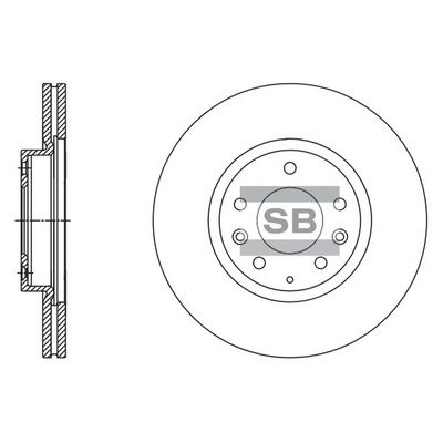 Тормозной диск Hi-Q SD4417 для BESTURN (FAW) B70