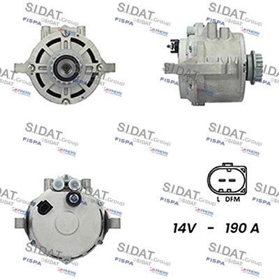 Генератор SIDAT A12HT0830A2 для VW TOUAREG