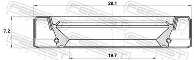 SIMERING TRANSMISIE AUTOMATA FEBEST 95GEY21280707C 1