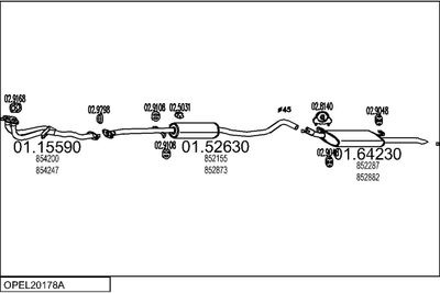 SISTEM DE ESAPAMENT MTS OPEL20178A014244