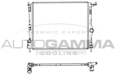 AUTOGAMMA 105781 Радиатор охлаждения двигателя  для DACIA (Дача)
