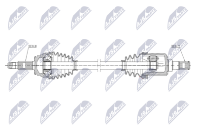 полуоска NTY NPW-KA-434