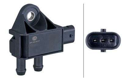 HELLA Sensor, exhaust pressure 6PP 358 392-011