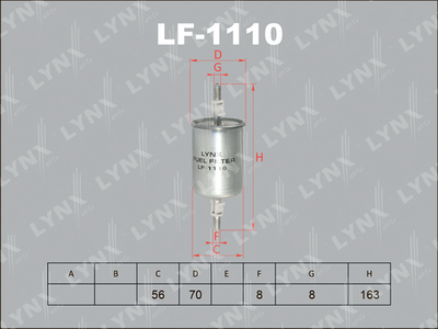 Топливный фильтр LYNXauto LF-1110 для CHERY EASTAR