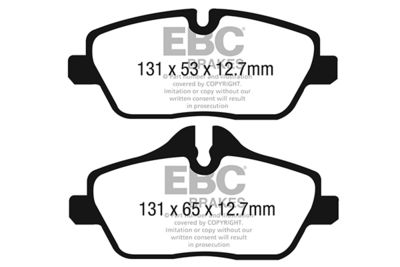 комплект спирачно феродо, дискови спирачки EBC Brakes DPX2328