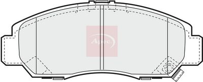 APEC Brake Pad Set, disc brake PAD1187