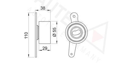 ROLA INTINZATOR CUREA DISTRIBUTIE AUTEX 641713 1